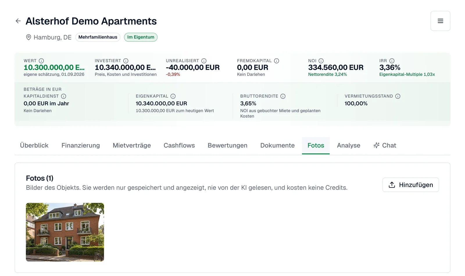 Ein Objekt im Detail